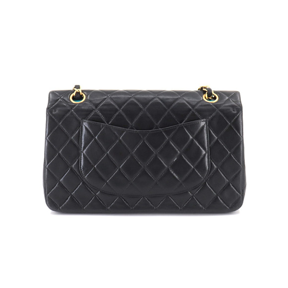 CHANEL Matelasse 25 Chain Shoulder Bag Leather Black Blue Bicolor A01112 Gold... - Picture 2 of 9